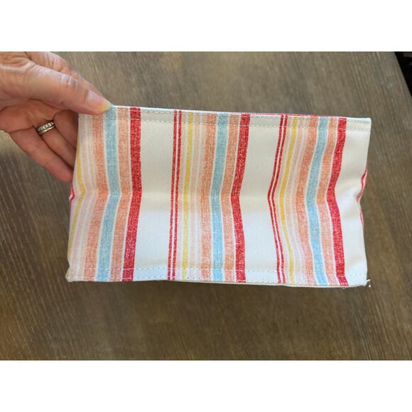 ROXY Striped Insulated Soft Foldable Lunch box Cooler Bag - Picture 4 of 6